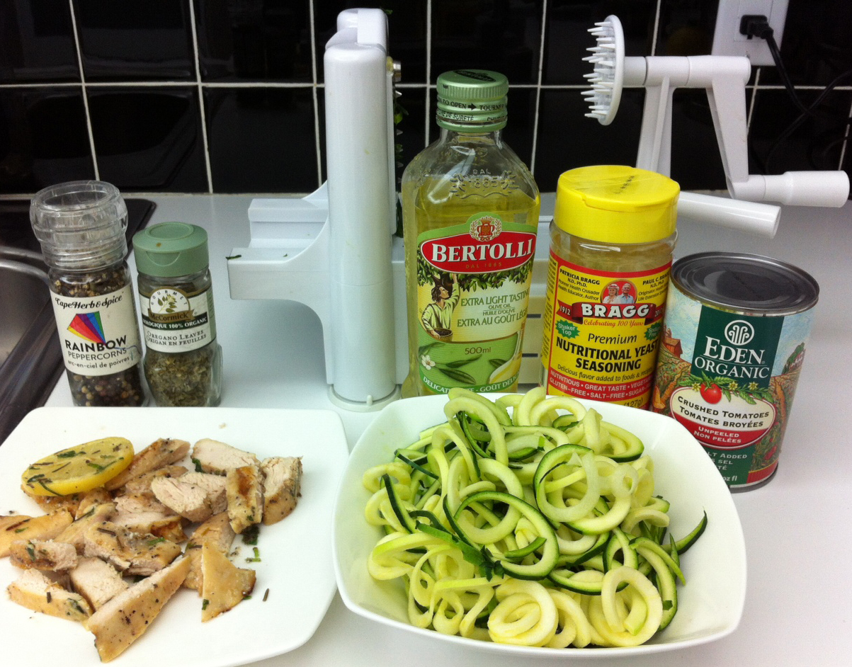 ingredients zucchini noodles