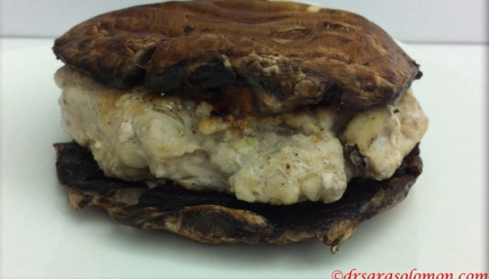 mushroom onion burger - gluten-free/dairy-free