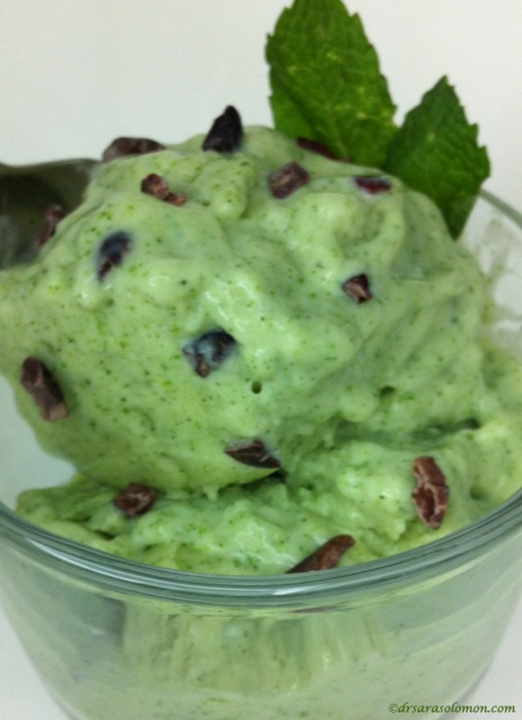 mint chocolate chip protein ice cream