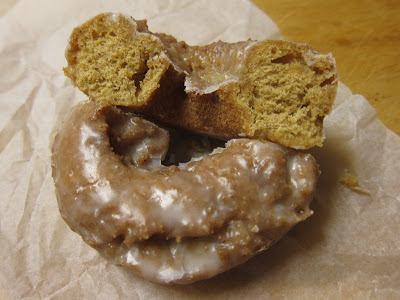 This is Krispy Kreme's pumpkin spice donut. 