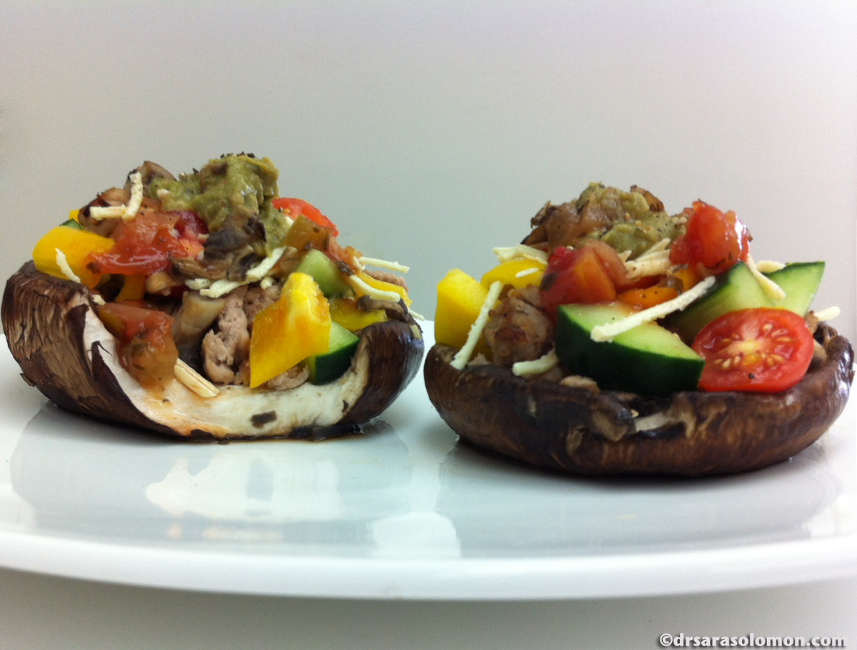 Chicken Taco Salad in a Low Carb Edible Bowl