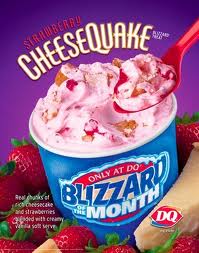 strawberry cheesequake blizzard