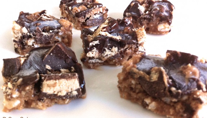 Peanut Butter Cup Crispy Treats