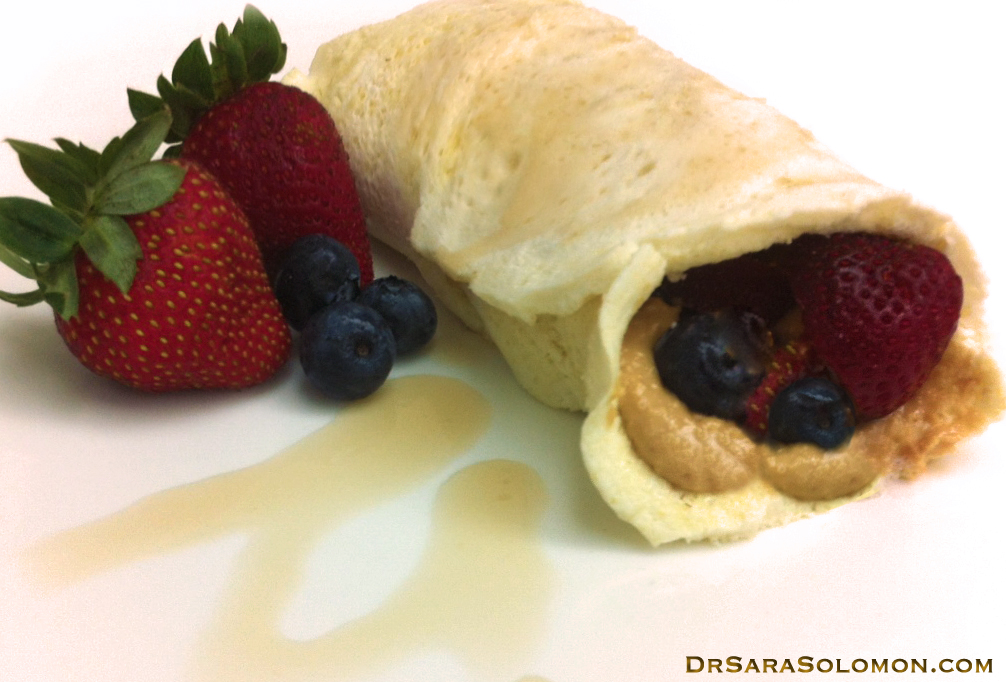 high protein dessert crepes