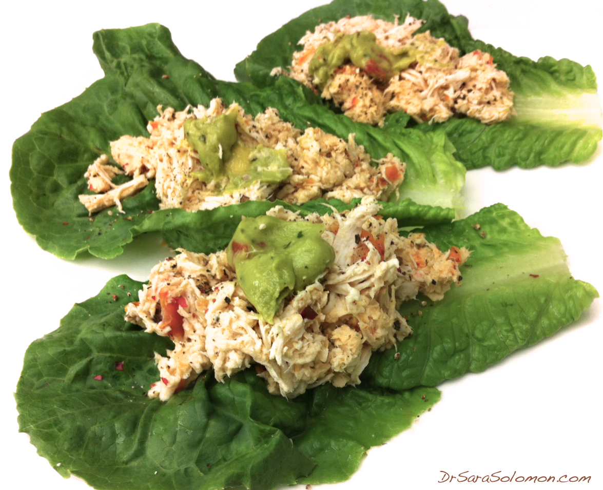 chicken lettuce tacos