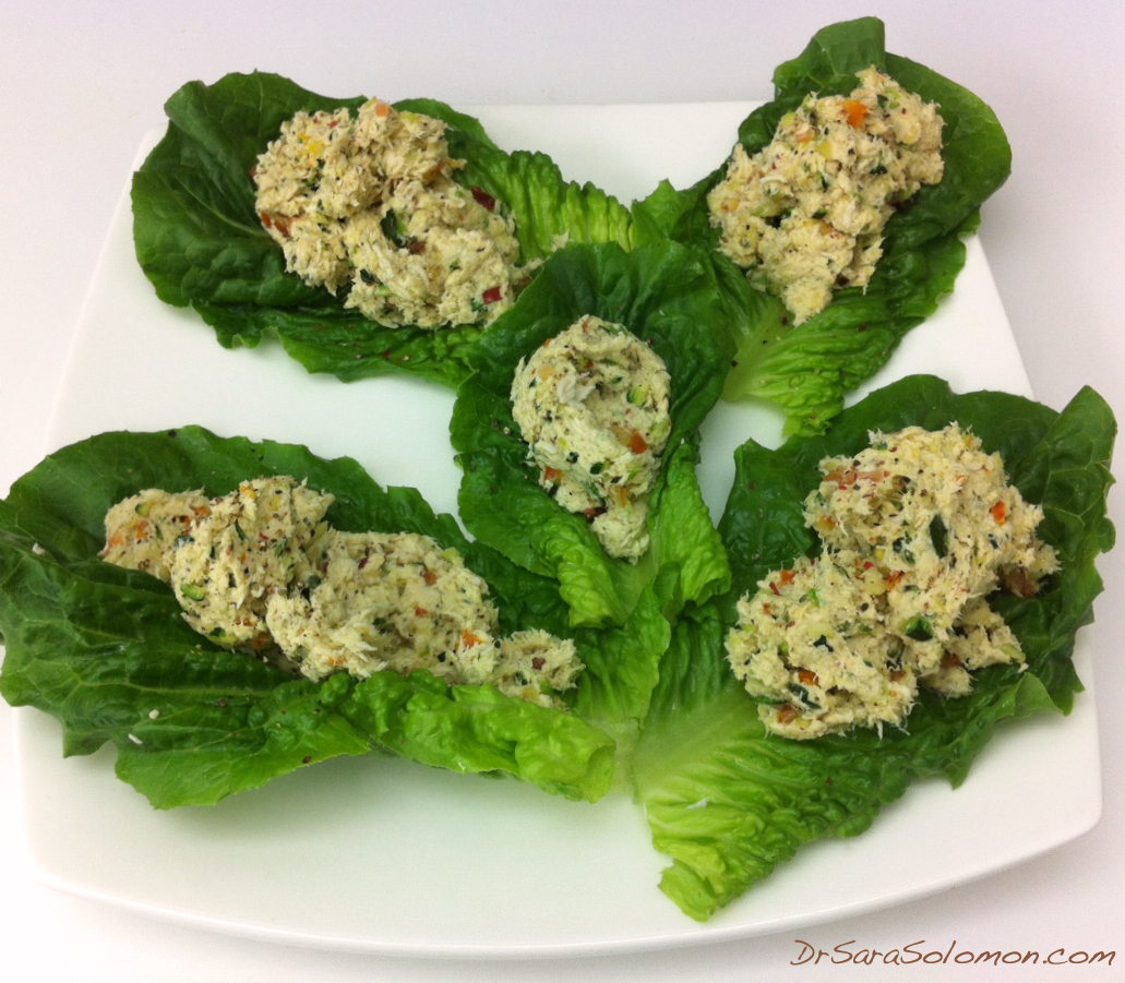 chicken salad lettuce tacos