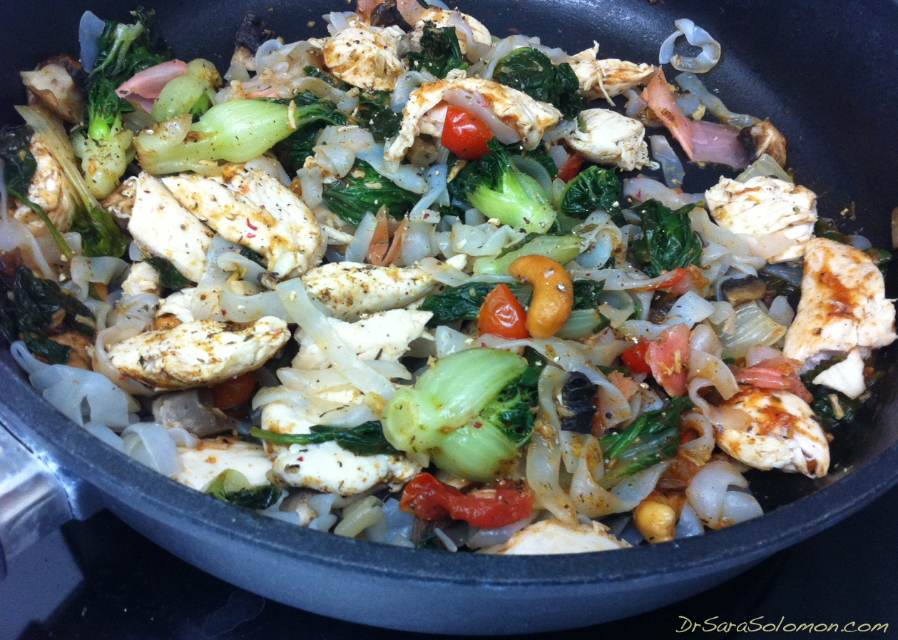 curry & chicken stir fry