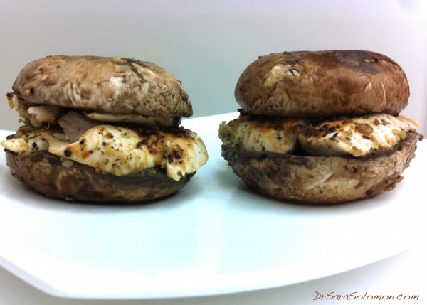 mushroom chicken burgers