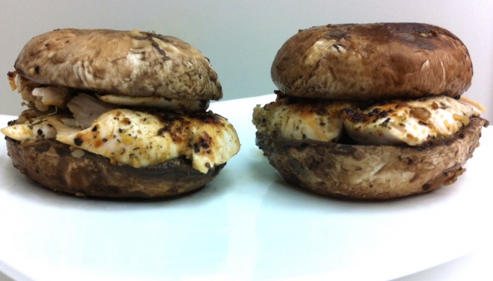 Mini Portobello Chicken Burgers