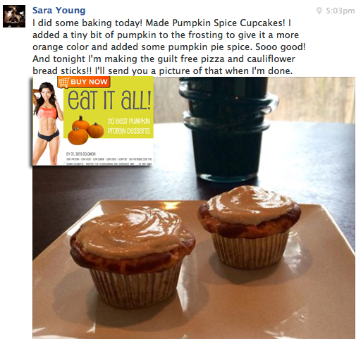 sara young pumpkin spice cupcakes