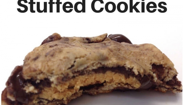 Peanut Butter Cup STUFFED Chocolate Chip Cookies