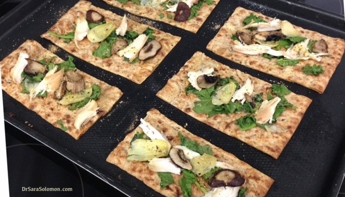 Chicken Artichoke Flat Bread