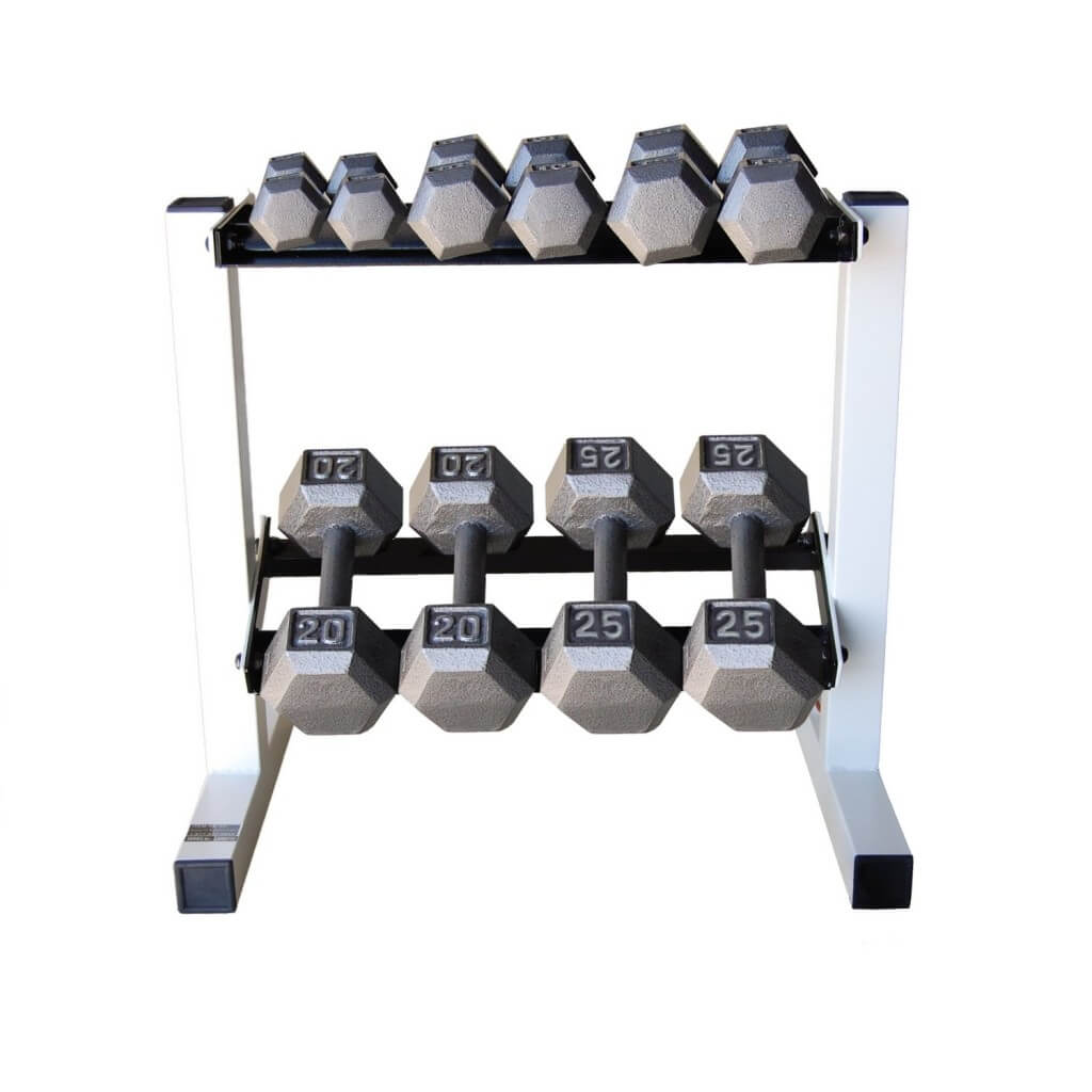 dumbbells & rack