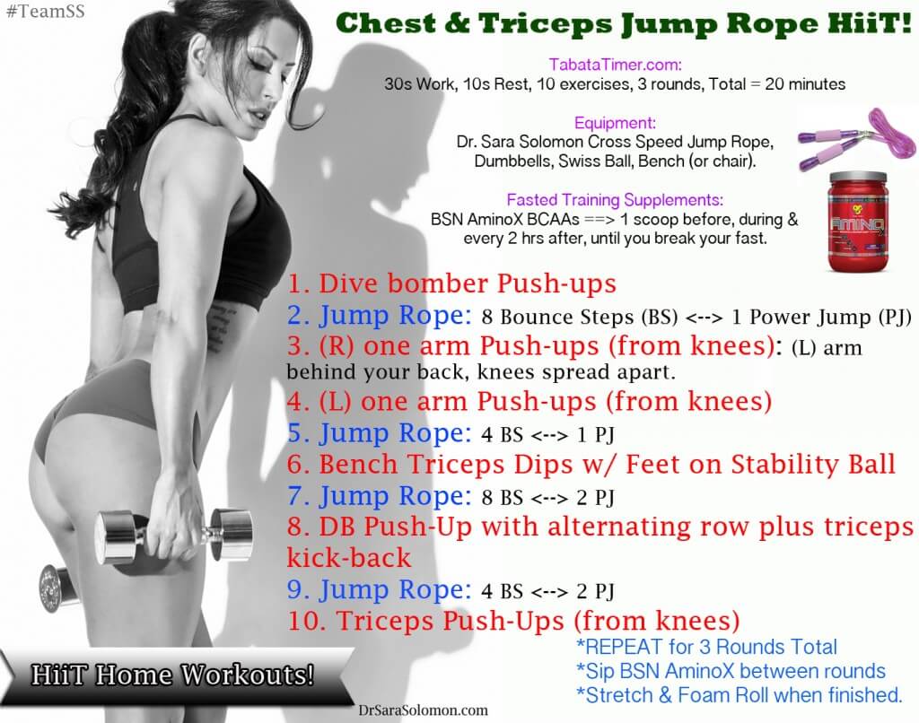 WW#9: Chest & Triceps Jump Rope HiiT