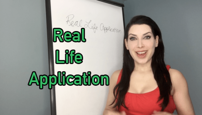 Real Life Application