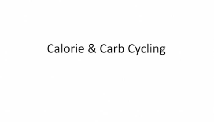 Calorie & Carb Cycling
