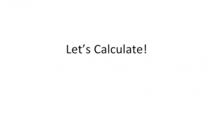 Let’s Calculate