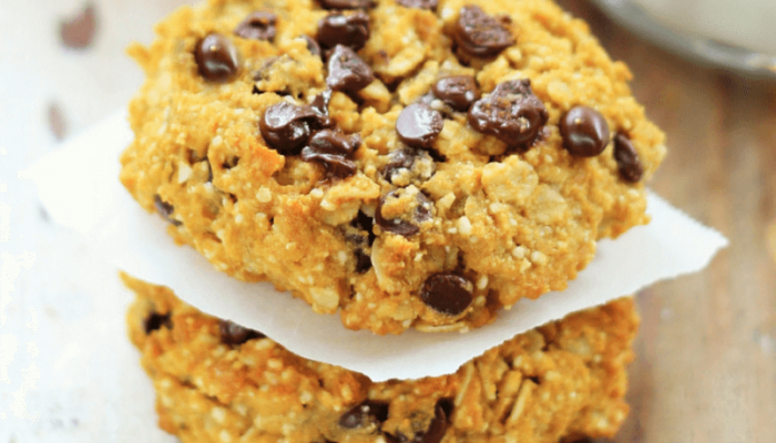 Pumpkin Chocolate Chip Oatmeal Cookies