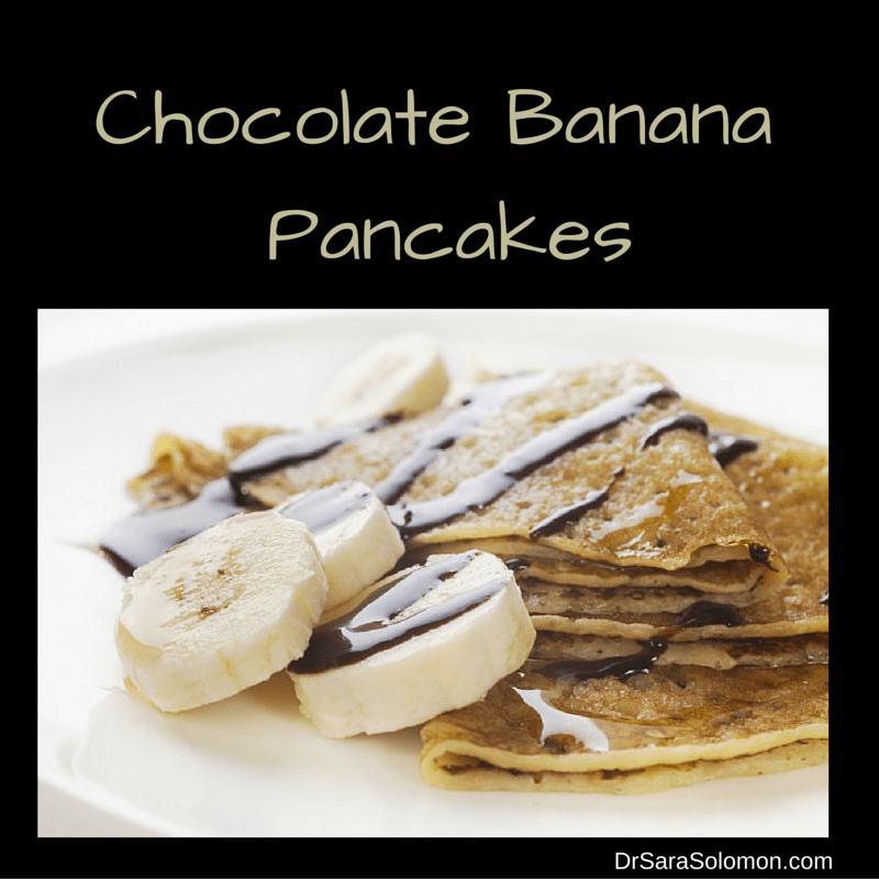 Chocolate Banana Pancakes