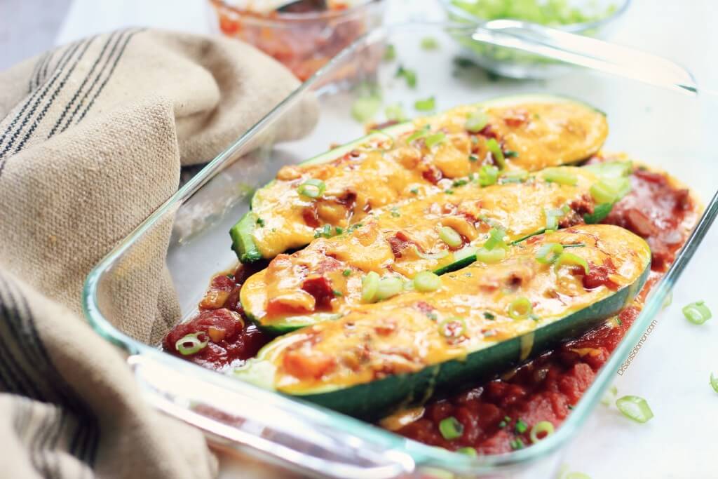 Taco Stuffed Zucchini Boats_3897