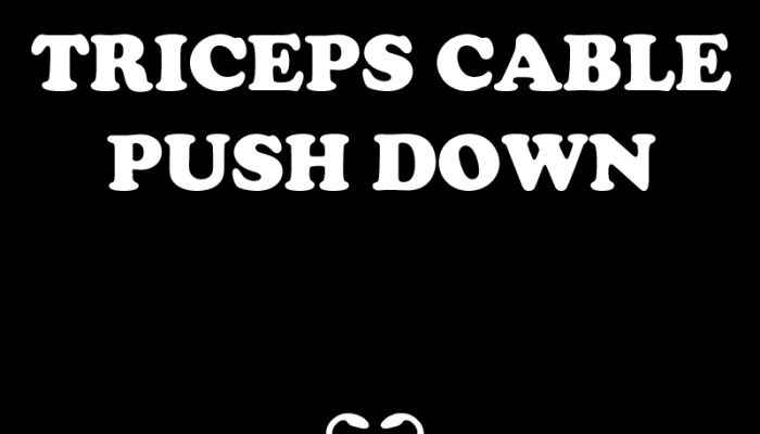 Triceps Cable Push Down