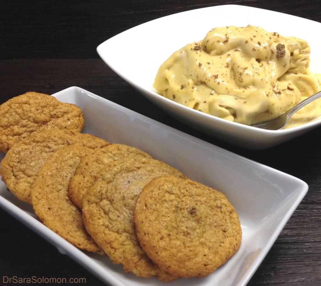 protein cookies & ice cream