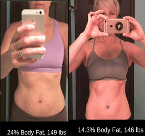 Julie increased her calories, gained muscle and lost fat!