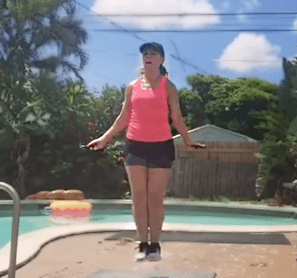 Jodie mastered double and triple unders!