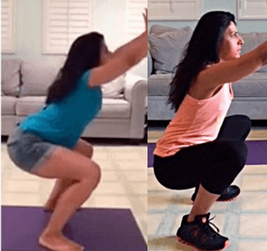 Rebecca improved her air squat!