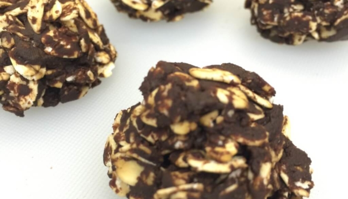 Chocolate Peanut Butter Oat Clusters