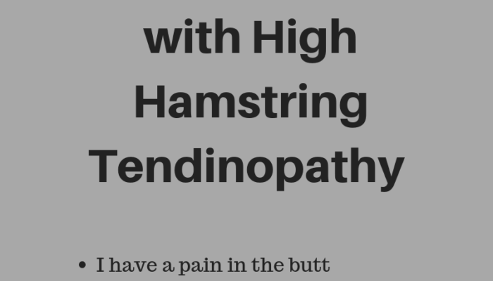 Struggling with High Hamstring Tendinopathy