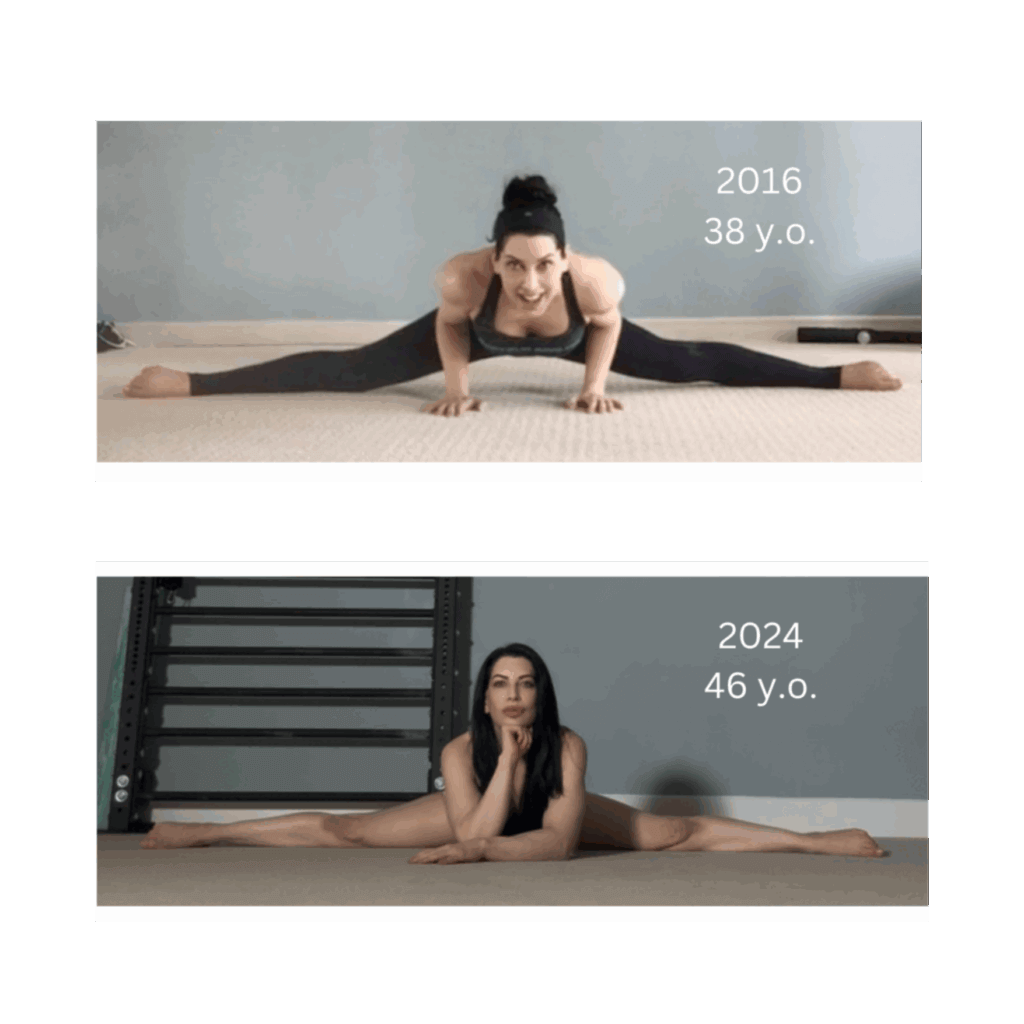 Sara Solomon before and after splits
