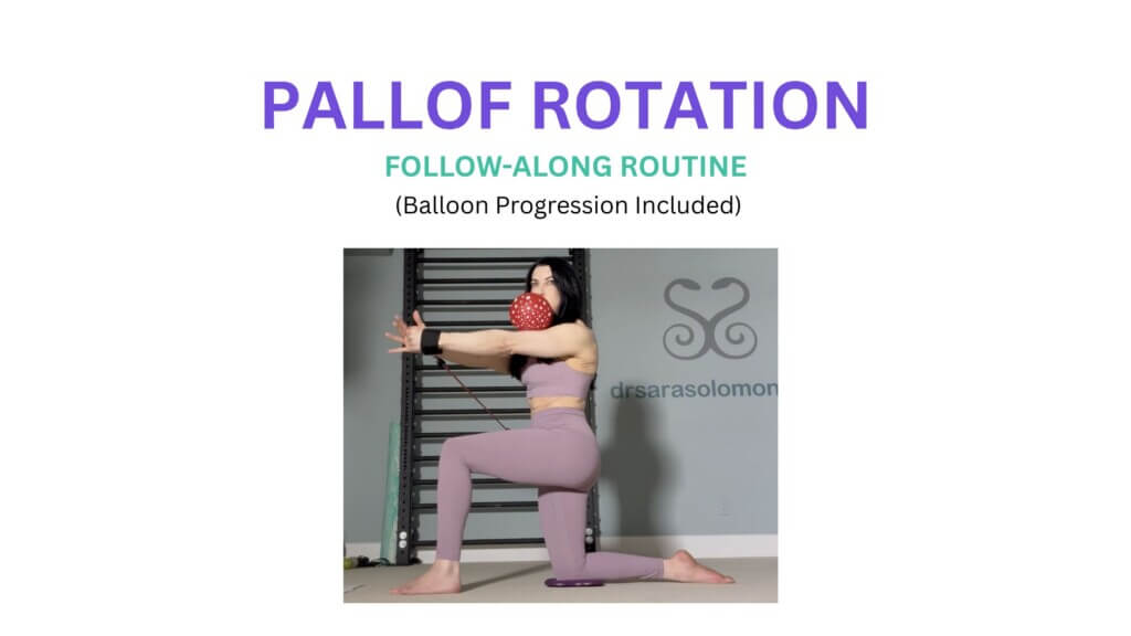 Pallof rotation